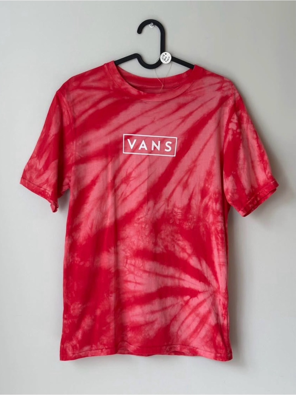 Boys Vans Summer Red Tie Dye Graphic Tee